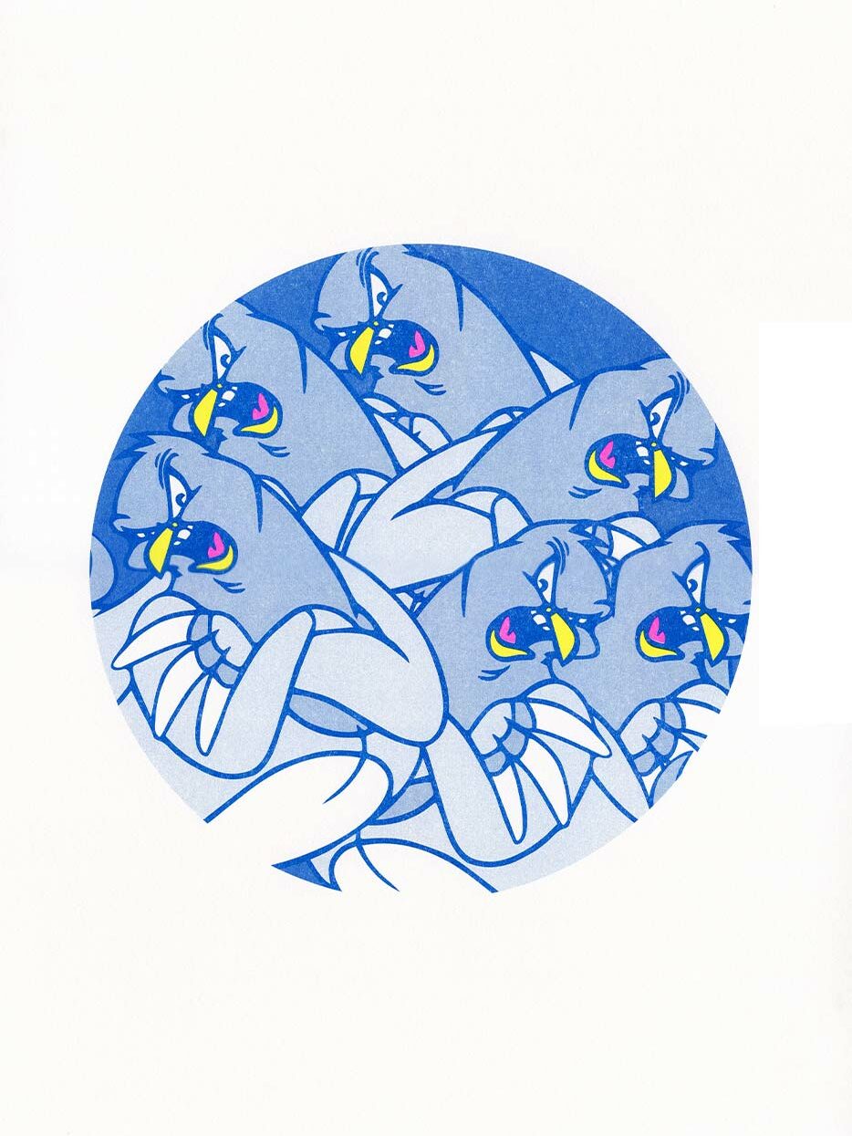 Angry Pigeon - Risographie